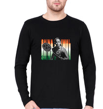 Load image into Gallery viewer, Saina Nehwal Full Sleeves T-Shirt for Men-Black-Ektarfa.online

