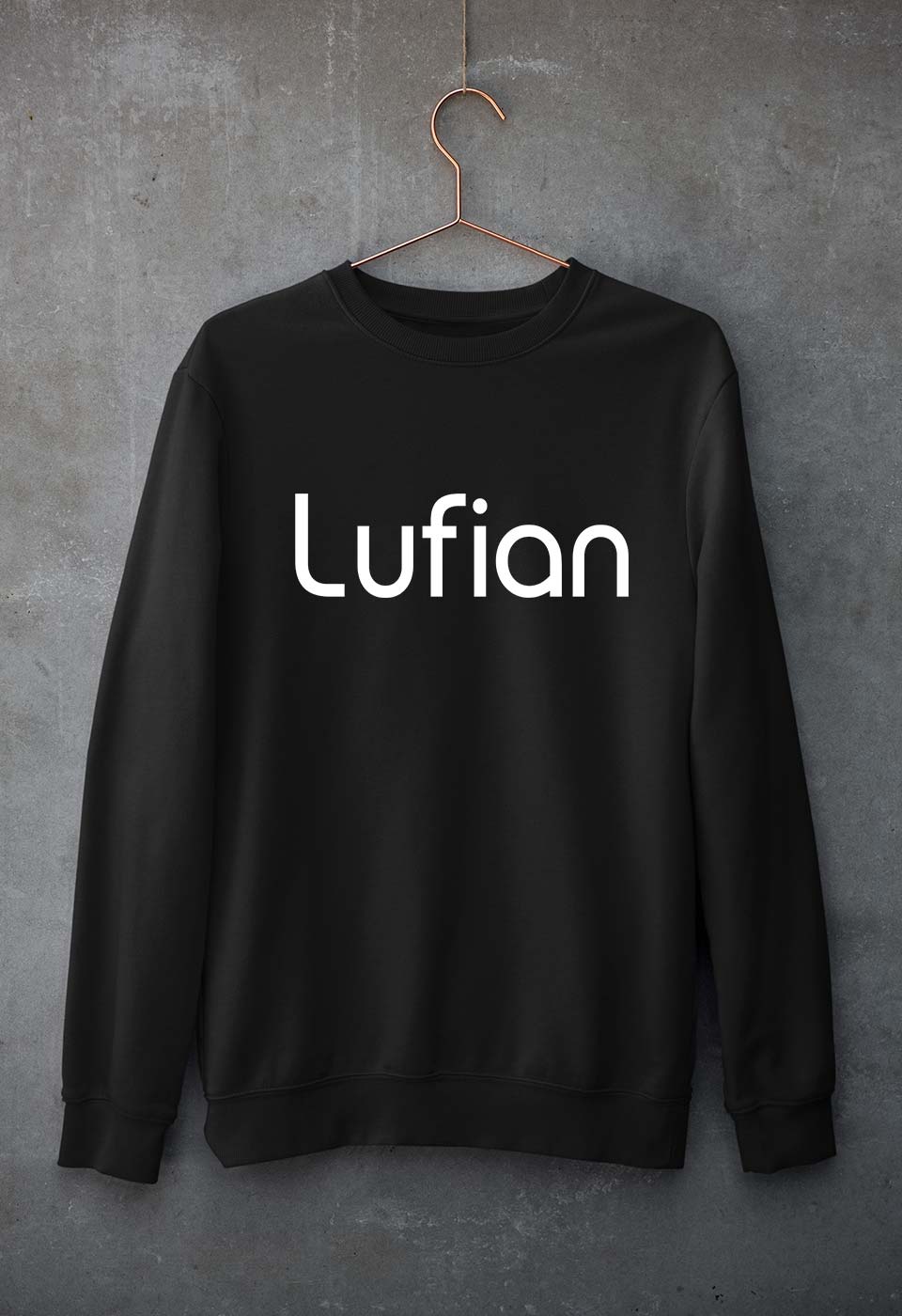 Lufian Unisex Sweatshirt for Men/Women-Black-Ektarfa.online