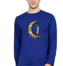 Load image into Gallery viewer, Dream Catcher Moon Full Sleeves T-Shirt for Men-Royal Blue-Ektarfa.online
