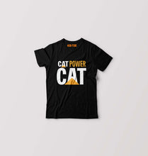 Load image into Gallery viewer, Cat Power Kids T-Shirt for Boy/Girl-Black-Ektarfa.online
