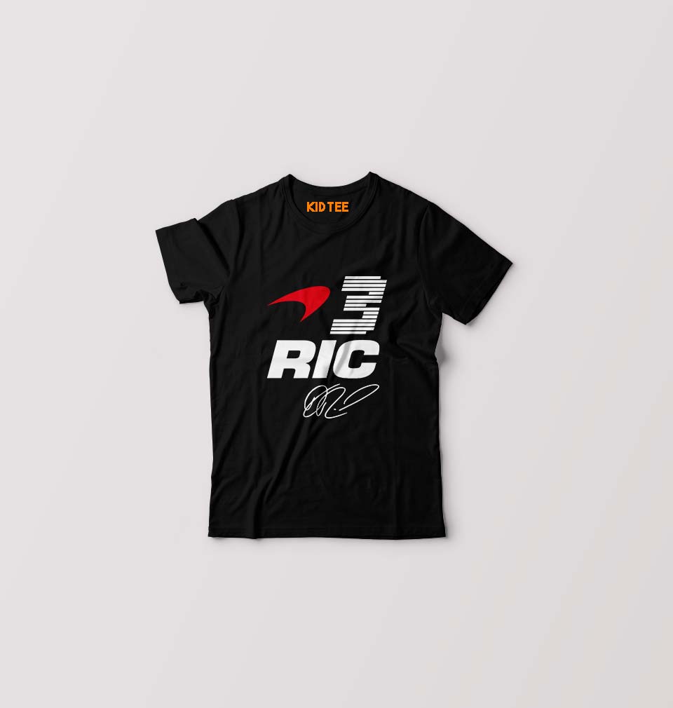 Daniel Ricciardo Kids T-Shirt for Boy/Girl-Black-Ektarfa.online