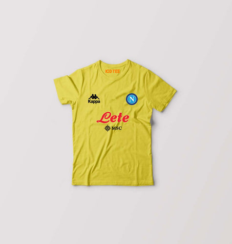 Napoli 2021-22 Kids T-Shirt for Boy/Girl-Yellow-Ektarfa.online
