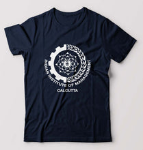 Load image into Gallery viewer, IIM Calcutta T-Shirt for Men-S(38 Inches)-Navy Blue-Ektarfa.online
