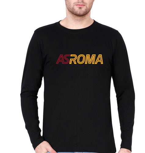A.S. Roma Full Sleeves T-Shirt for Men-Black-Ektarfa.online