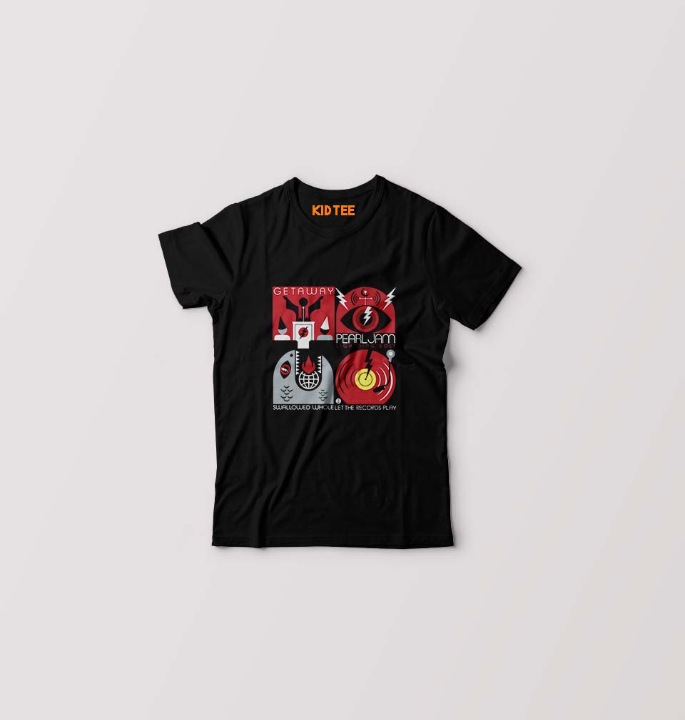Pearl Jam Kids T-Shirt for Boy/Girl-Black-Ektarfa.online