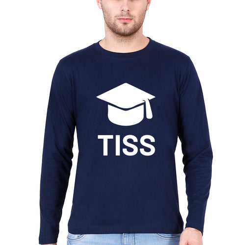 Tata Institute of Social Sciences (TISS) Full Sleeves T-Shirt for Men-Navy Blue-Ektarfa.online