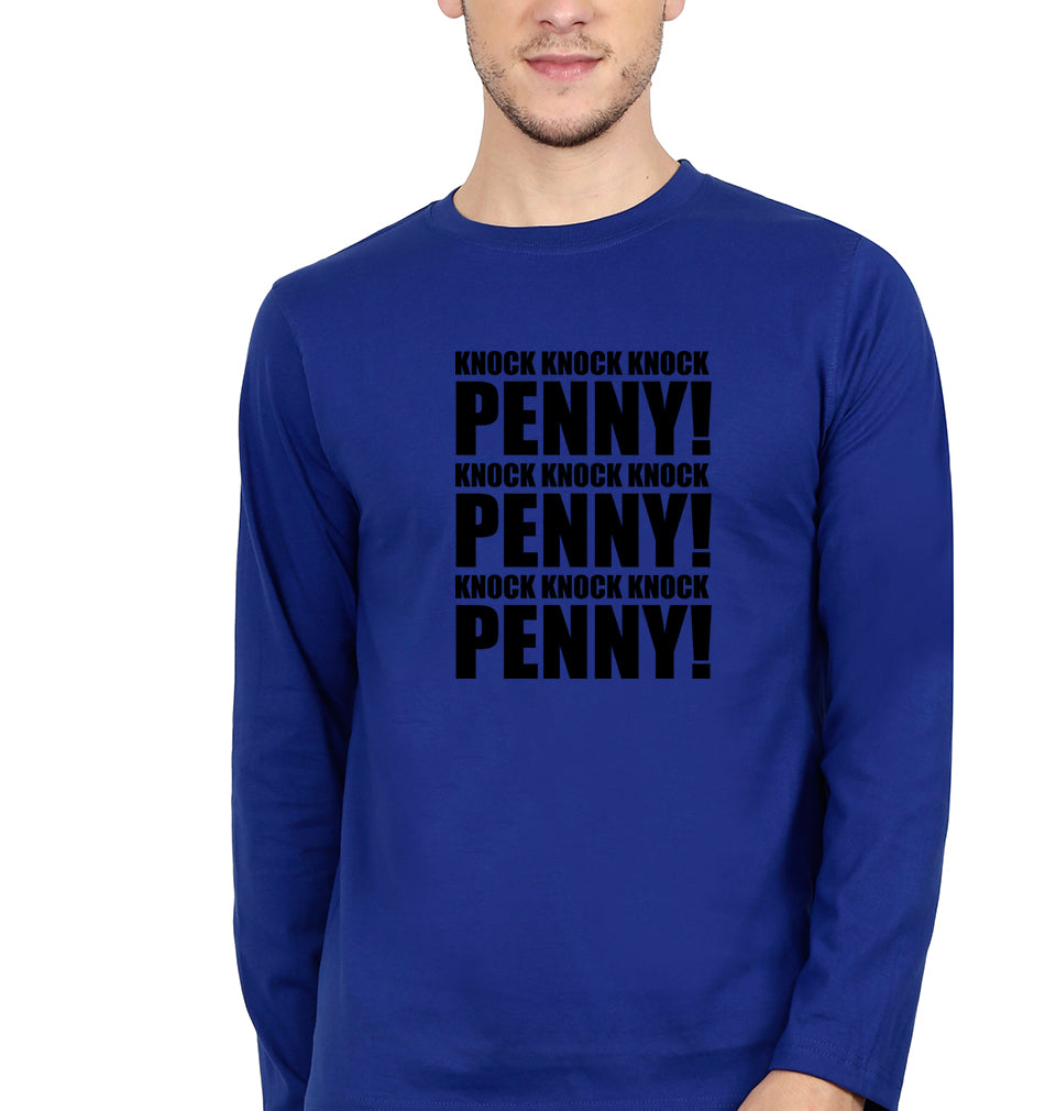 the big bang theory Penny Full Sleeves T-Shirt for Men-Royal Blue-Ektarfa.online