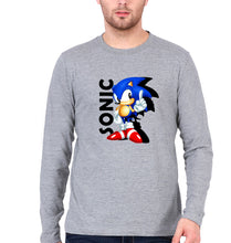 Load image into Gallery viewer, Sonic Full Sleeves T-Shirt for Men-Grey Melange-Ektarfa.online
