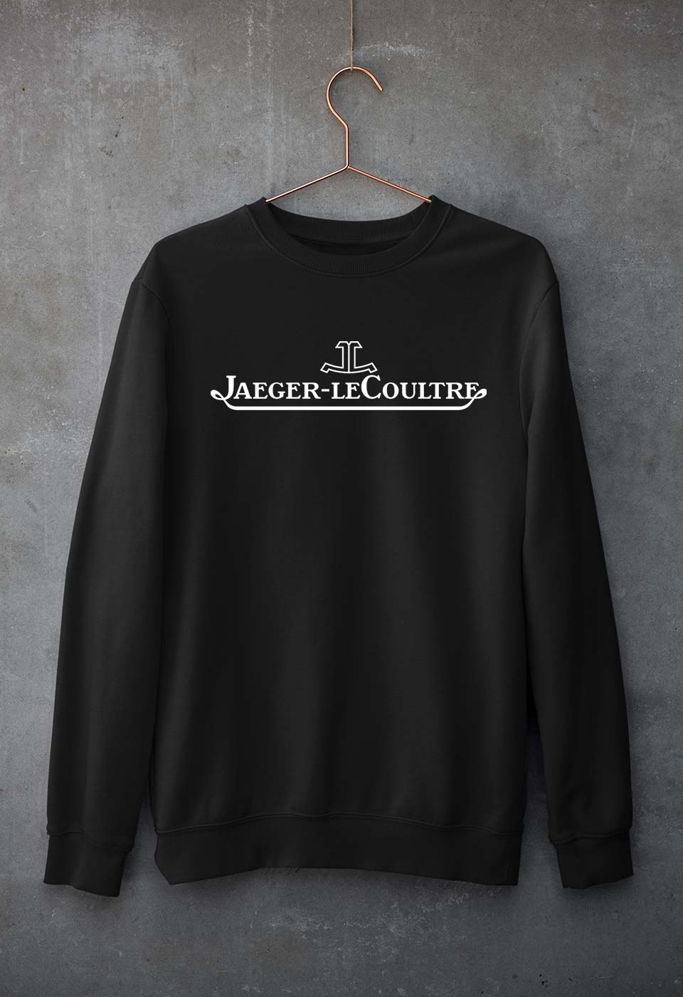 Jaeger-LeCoultre Unisex Sweatshirt for Men/Women-S(40 Inches)-Black-Ektarfa.online