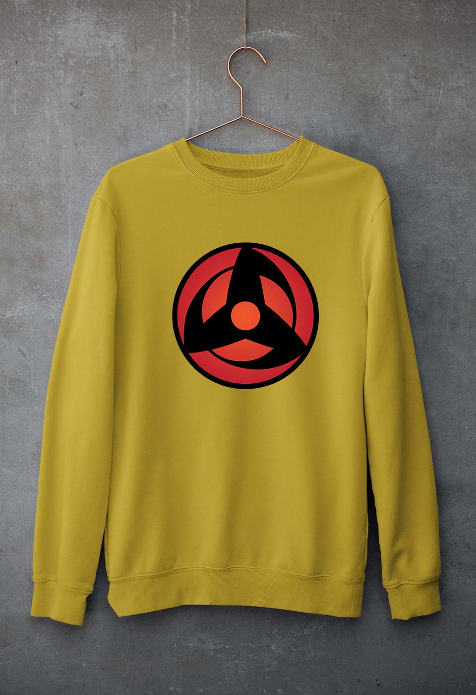 Sharingan Unisex Sweatshirt for Men/Women-Mustard Yellow-Ektarfa.online