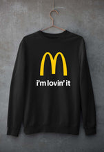 Load image into Gallery viewer, McDonald’s Unisex Sweatshirt for Men/Women-S(40 Inches)-Black-Ektarfa.online

