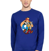 Load image into Gallery viewer, Asterix Full Sleeves T-Shirt for Men-Royal blue-Ektarfa.online
