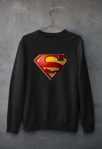 Superman Superhero Unisex Sweatshirt for Men/Women-Black-Ektarfa.online
