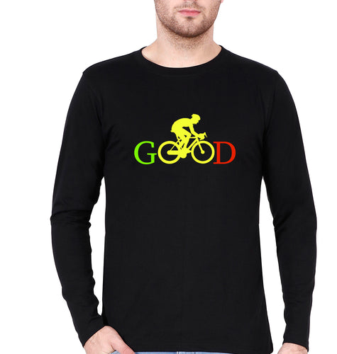 Cycling Good Full Sleeves T-Shirt for Men-Black-Ektarfa.online
