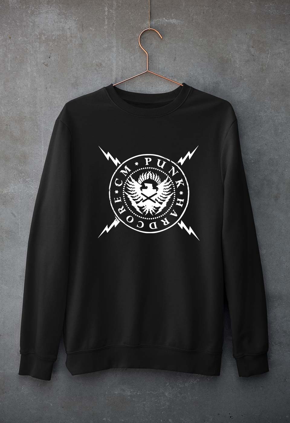CM Punk Unisex Sweatshirt for Men/Women-S(40 Inches)-Black-Ektarfa.online