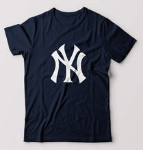 Load image into Gallery viewer, New York Yankees T-Shirt for Men-S(38 Inches)-Navy Blue-Ektarfa.online
