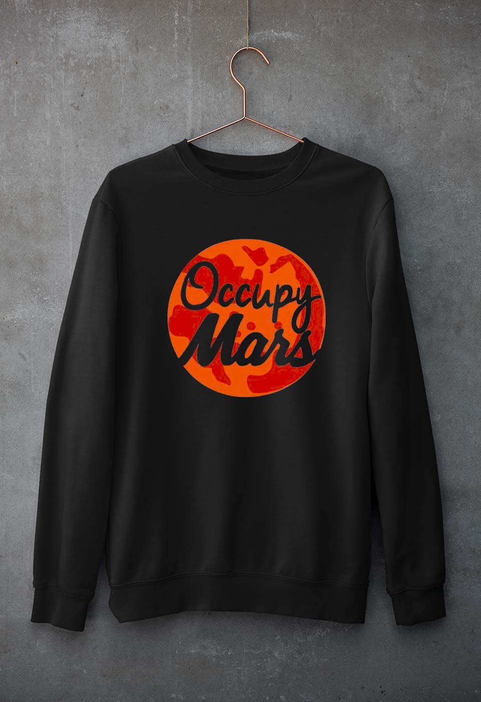 Occupy Mars Elon Musk Unisex Sweatshirt for Men/Women-Black-Ektarfa.online