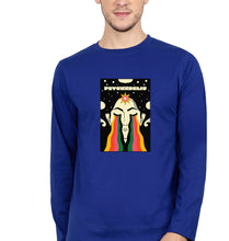 Load image into Gallery viewer, Psychedelic Full Sleeves T-Shirt for Men-S(38 Inches)-Royal Blue-Ektarfa.online
