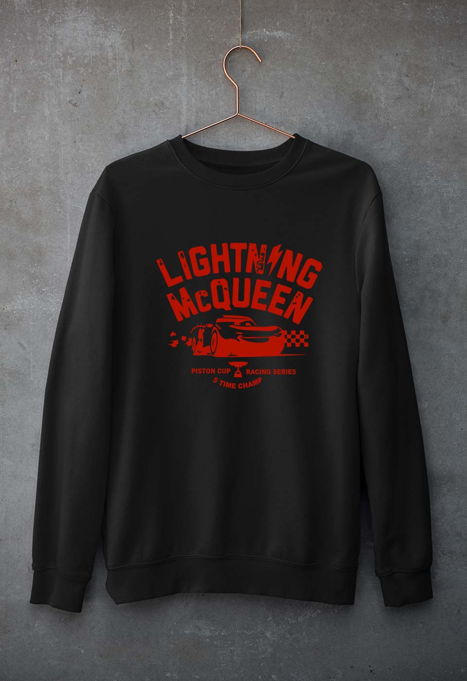 Lightning McQueen Unisex Sweatshirt for Men/Women-Black-Ektarfa.online
