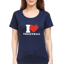 Load image into Gallery viewer, I Love Volleyball T-Shirt for Women
