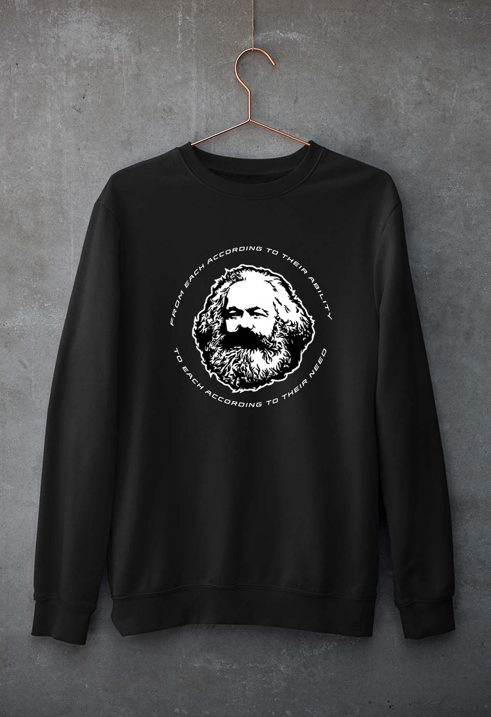 Karl Marx Unisex Sweatshirt for Men/Women-Black-Ektarfa.online