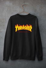 Load image into Gallery viewer, Thrasher Unisex Sweatshirt for Men/Women-S(40 Inches)-Black-Ektarfa.online
