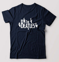 Load image into Gallery viewer, The Beatles T-Shirt for Men-S(38 Inches)-Navy Blue-Ektarfa.online
