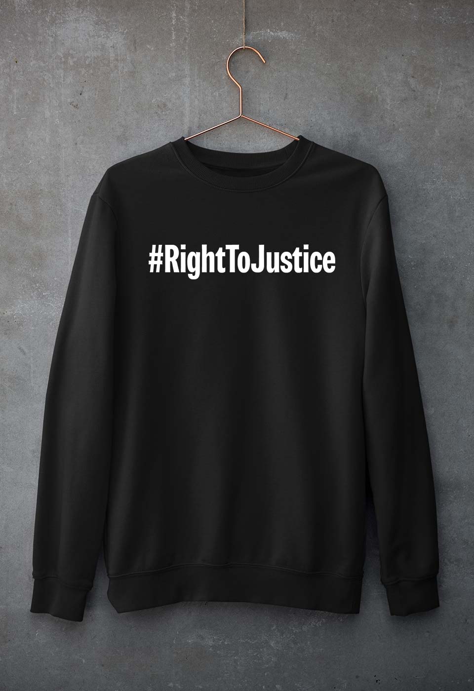 Right to Justice Unisex Sweatshirt for Men/Women-Black-Ektarfa.online