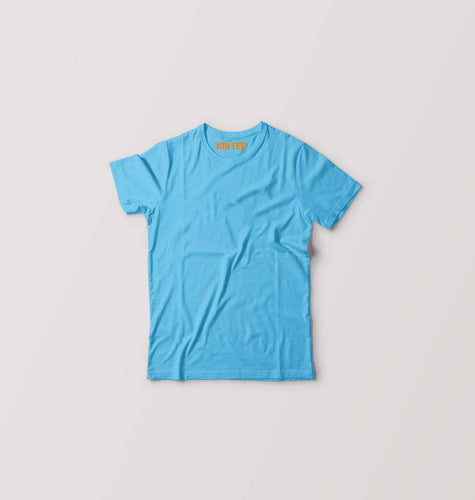 Kids Plain Sky Blue T-shirt For Boy/Girl-ektarfa.com