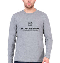 Load image into Gallery viewer, Scotch &amp; Soda Full Sleeves T-Shirt for Men-Grey Melange-Ektarfa.online
