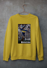 Load image into Gallery viewer, Diego Maradona Unisex Sweatshirt for Men/Women-S(40 Inches)-Mustard Yellow-Ektarfa.online
