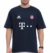 Load image into Gallery viewer, FC Bayern Munich 2021-22 Oversized T-Shirt for Men-Navy Blue-Ektarfa.online
