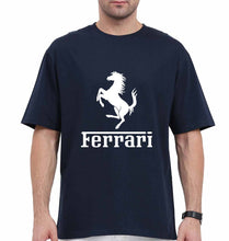 Load image into Gallery viewer, Ferrari F1 Oversized T-Shirt for Men-Navy Blue-Ektarfa.online
