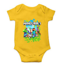 Load image into Gallery viewer, Minecraft Kids Romper For Baby Boy/Girl-0-5 Months(18 Inches)-Yellow-Ektarfa.online
