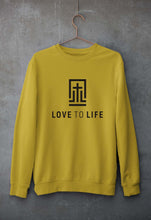 Load image into Gallery viewer, Love To Life Unisex Sweatshirt for Men/Women-S(40 Inches)-Mustard Yellow-Ektarfa.online
