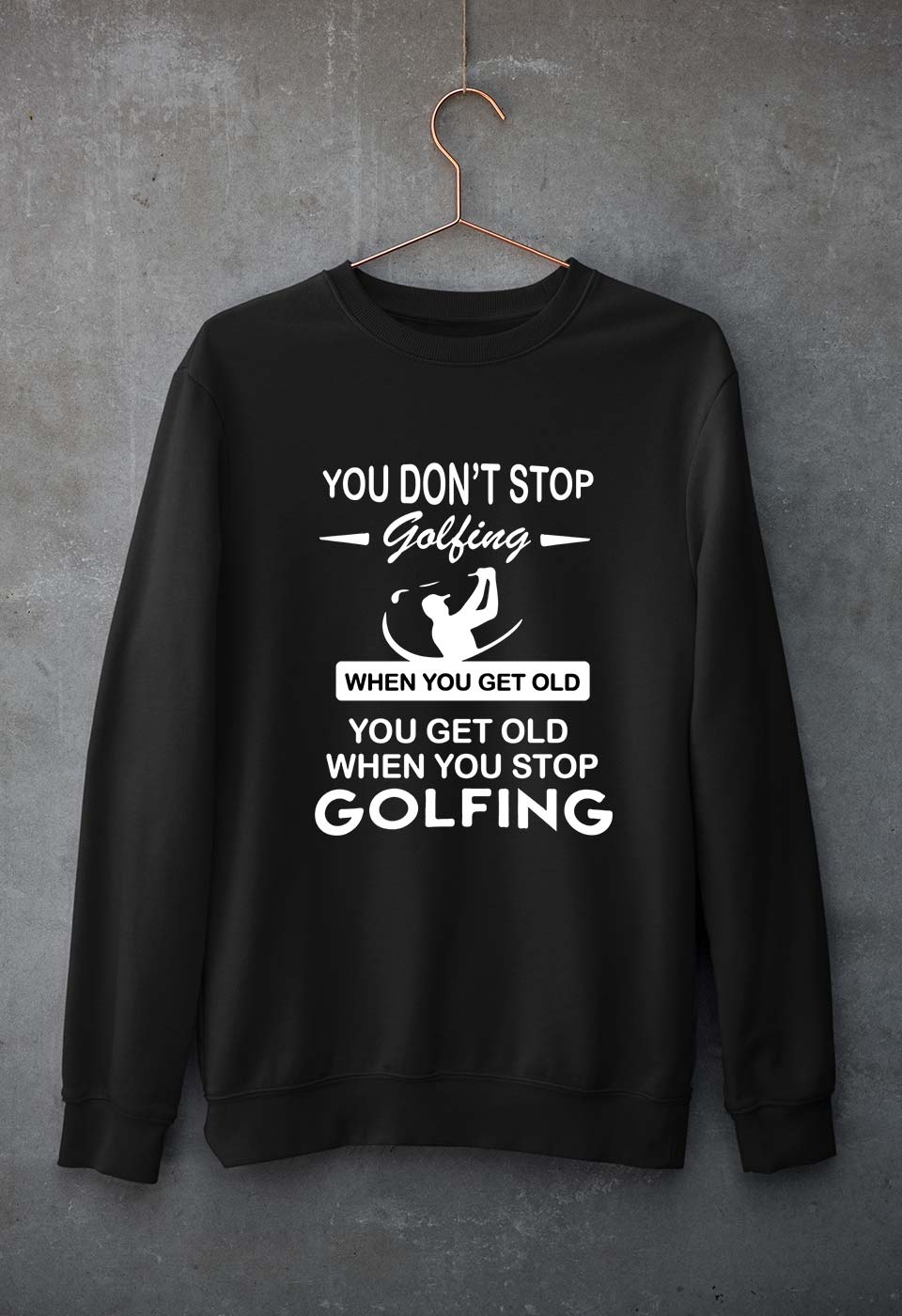 Golf Unisex Sweatshirt for Men/Women-Black-Ektarfa.online