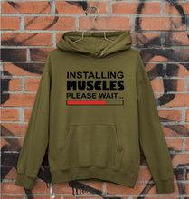 Load image into Gallery viewer, Gym Unisex Hoodie for Men/Women-S(40 Inches)-Olive Green-Ektarfa.online
