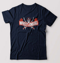 Load image into Gallery viewer, WWE Wrestle Mania T-Shirt for Men-S(38 Inches)-Navy Blue-Ektarfa.online
