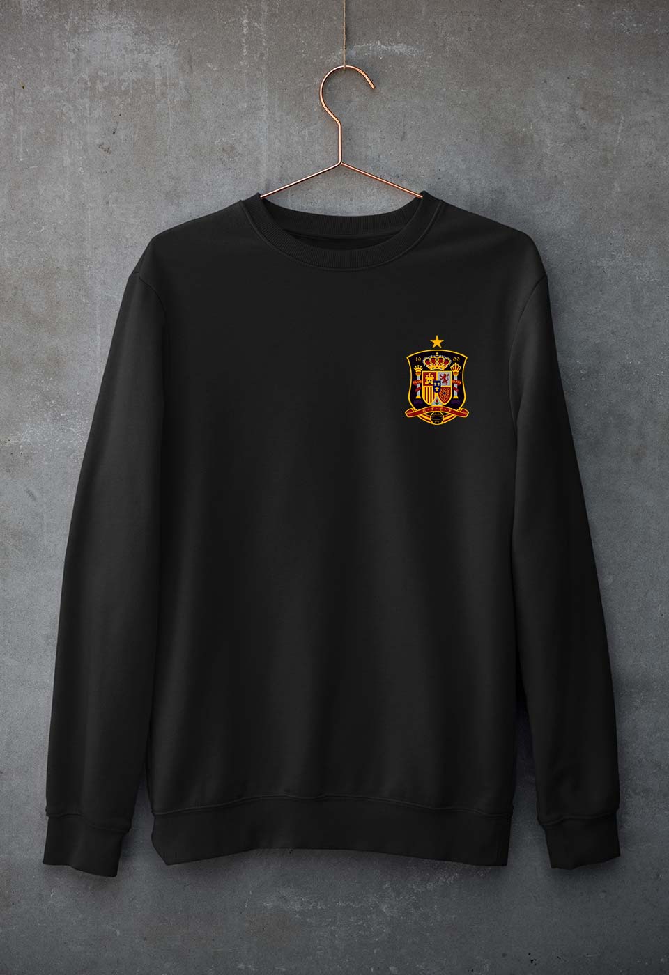 Spain Football Unisex Sweatshirt for Men/Women-Black-Ektarfa.online