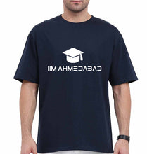 Load image into Gallery viewer, IIM A Ahmedabad Oversized T-Shirt for Men-Navy Blue-Ektarfa.online
