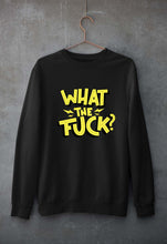 Load image into Gallery viewer, What The Fuck Unisex Sweatshirt for Men/Women-S(40 Inches)-Black-Ektarfa.online
