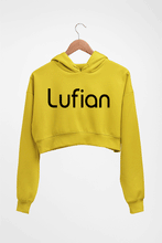 Load image into Gallery viewer, Lufian Crop HOODIE FOR WOMEN-Mustard Yellow-Ektarfa.online
