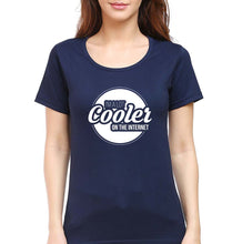 Load image into Gallery viewer, Internet T-Shirt for Women-Navy Blue-Ektarfa.online
