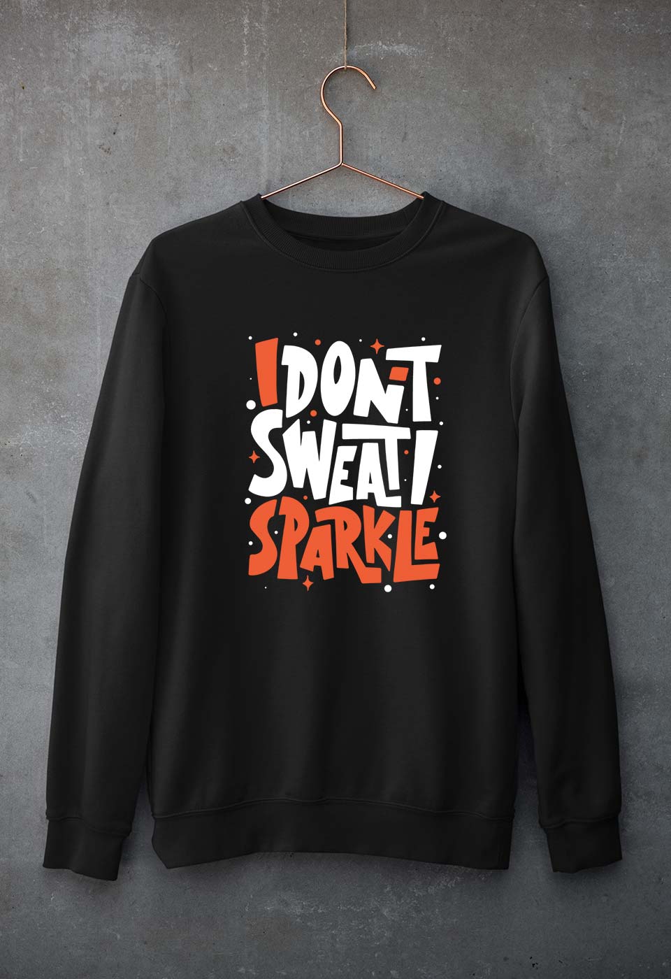 Gym Sweat Unisex Sweatshirt for Men/Women-S(40 Inches)-Black-Ektarfa.online