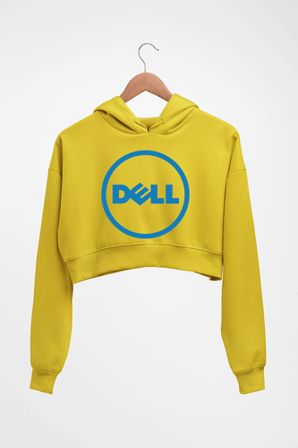Dell Crop HOODIE FOR WOMEN-Mustard Yellow-Ektarfa.online