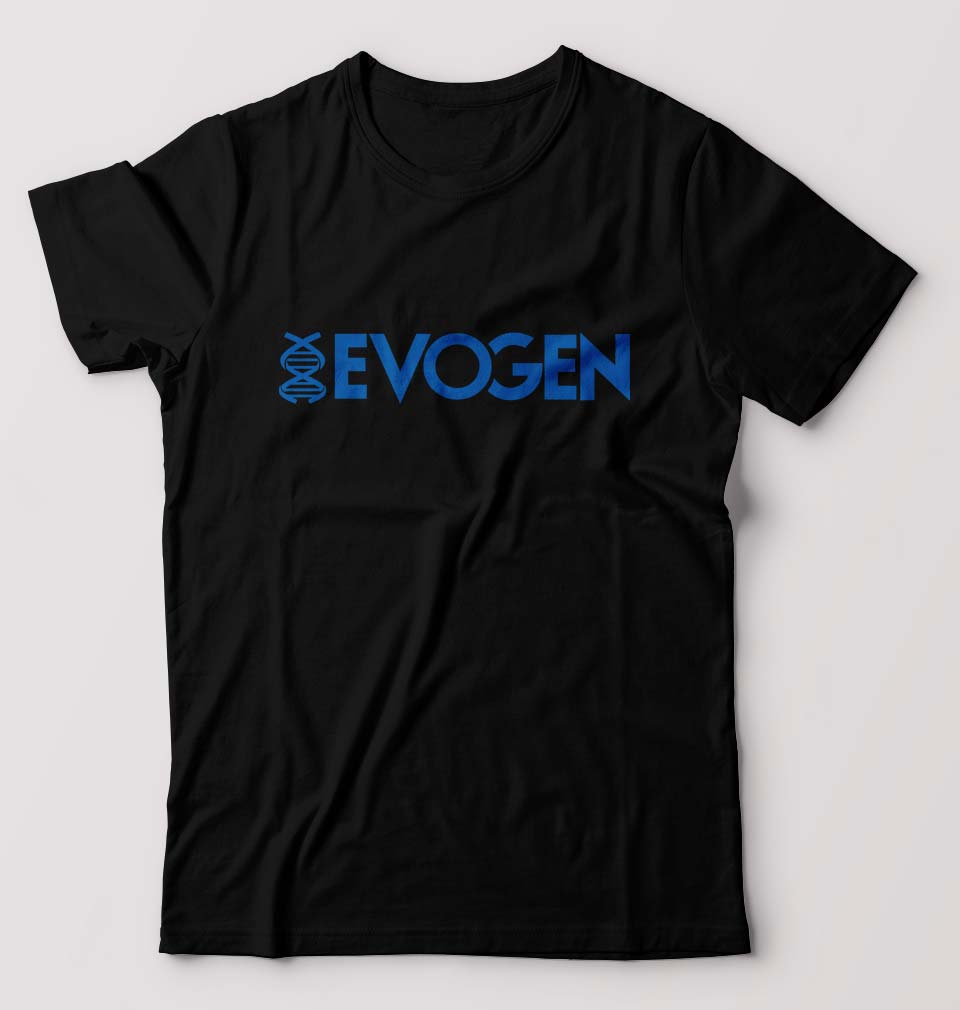 Evogen T-Shirt for Men-S(38 Inches)-Black-Ektarfa.online