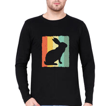 Load image into Gallery viewer, Rabbit Bunny Full Sleeves T-Shirt for Men-Black-Ektarfa.online
