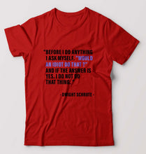 Load image into Gallery viewer, Dwight Schrute T-Shirt for Men-Red-Ektarfa.online
