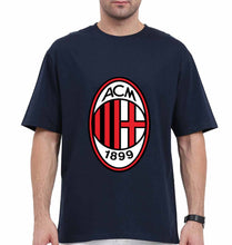 Load image into Gallery viewer, A.C. Milan Oversized T-Shirt for Men-Navy Blue-Ektarfa.online
