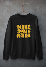 Load image into Gallery viewer, Make Some Noise Unisex Sweatshirt for Men/Women-S(40 Inches)-Black-Ektarfa.online
